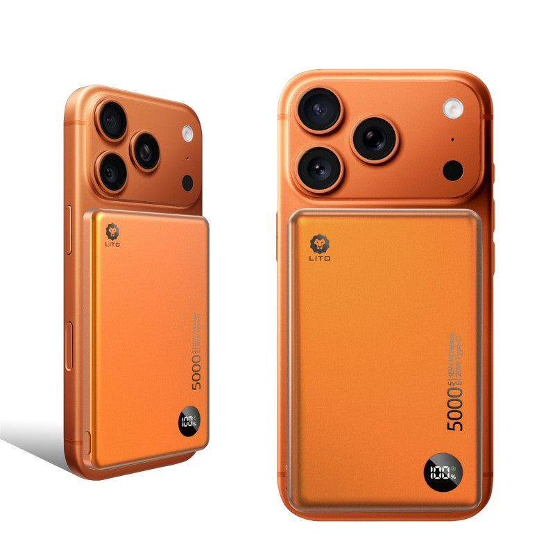 LITO LP08 5,000mAh Ultra-Thin Magnetic Power Bank