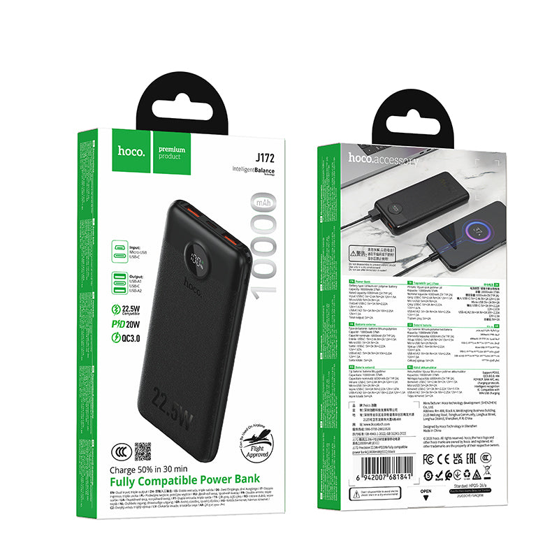 Hoco J172 10,000mAh 22.5W Power Bank – product image 2