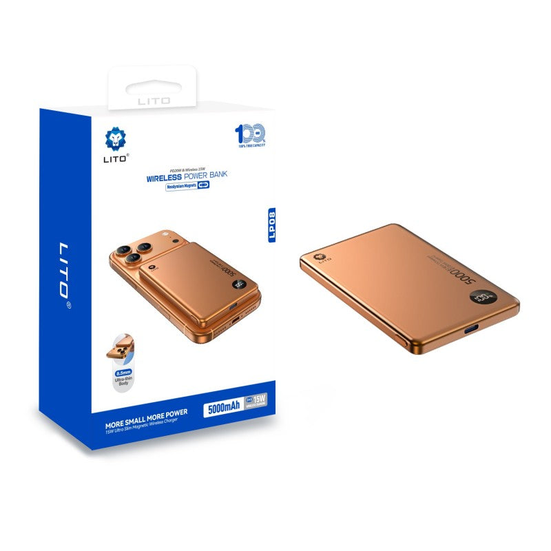 LITO LP08 5,000mAh Ultra-Thin Magnetic Power Bank – product image 3