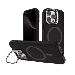 Luxe Silicone Camera Stand Case for iPhone 17 Pro Max