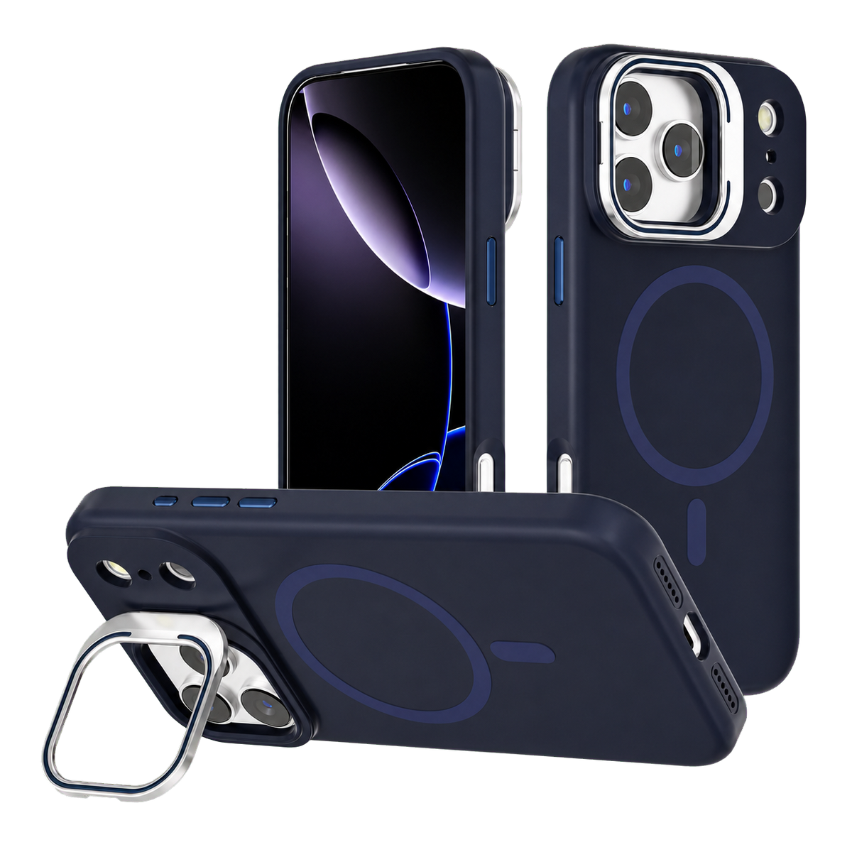 Luxe Silicone Camera Stand Case for iPhone 17 Pro – product image 3