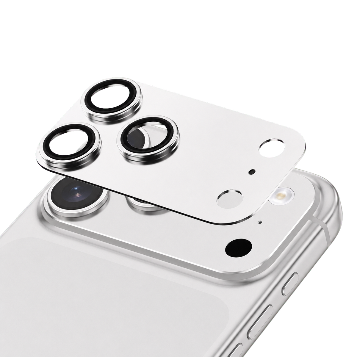 Full Coverage Alloy Camera Protector for iPhone 17 Pro Max - Silver