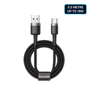 Baseus Cafule 0.5m USB-A to USB-C Cable – Suitable for Wired CarPlay