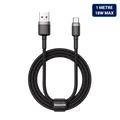Baseus Cafule 1 metre USB-A to USB-C black braided cable suitable for wired CarPlay