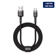 Baseus Cafule 1m USB-A to USB-C Cable – Suitable for Wired CarPlay