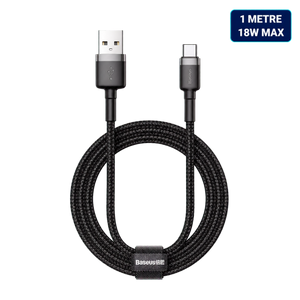 Baseus Cafule 1m USB-A to USB-C Cable – Suitable for Wired CarPlay