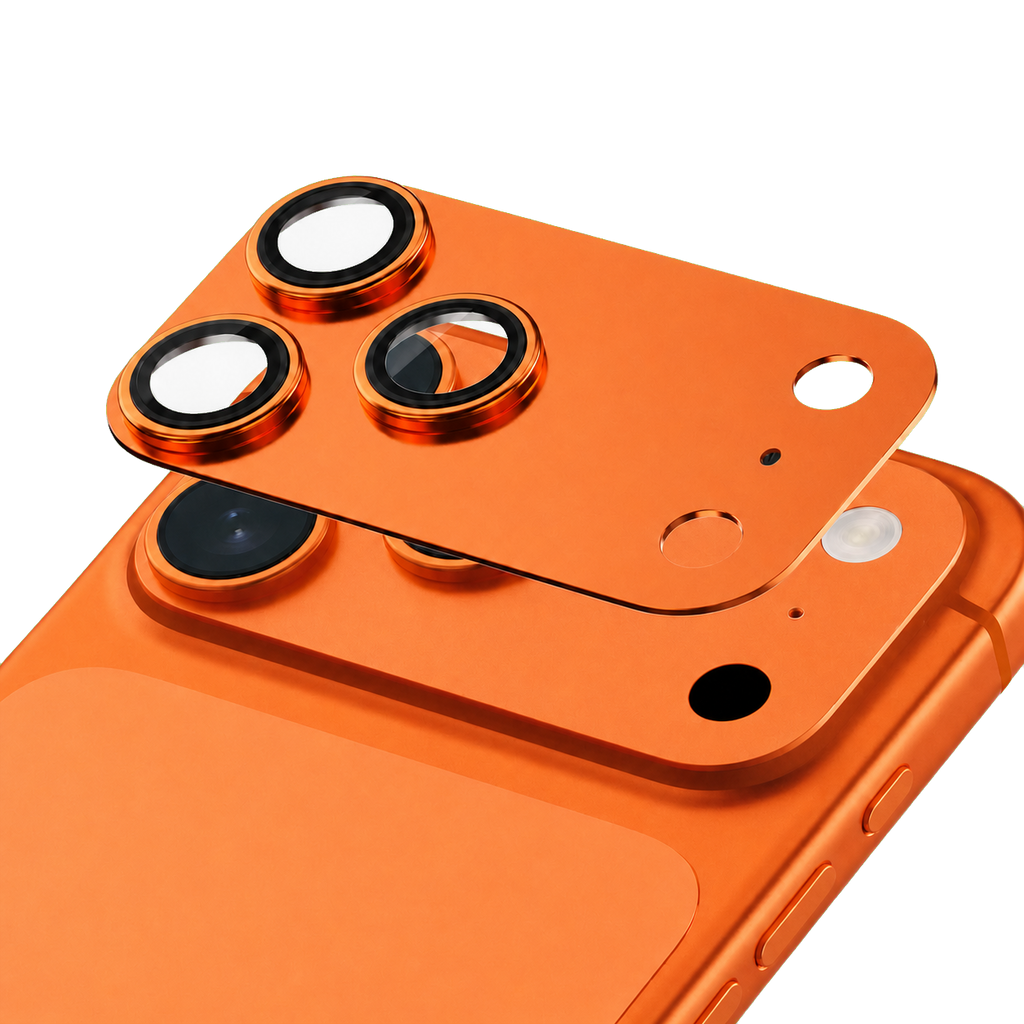 Full Coverage Alloy Camera Protector for iPhone 17 Pro Max - Orange