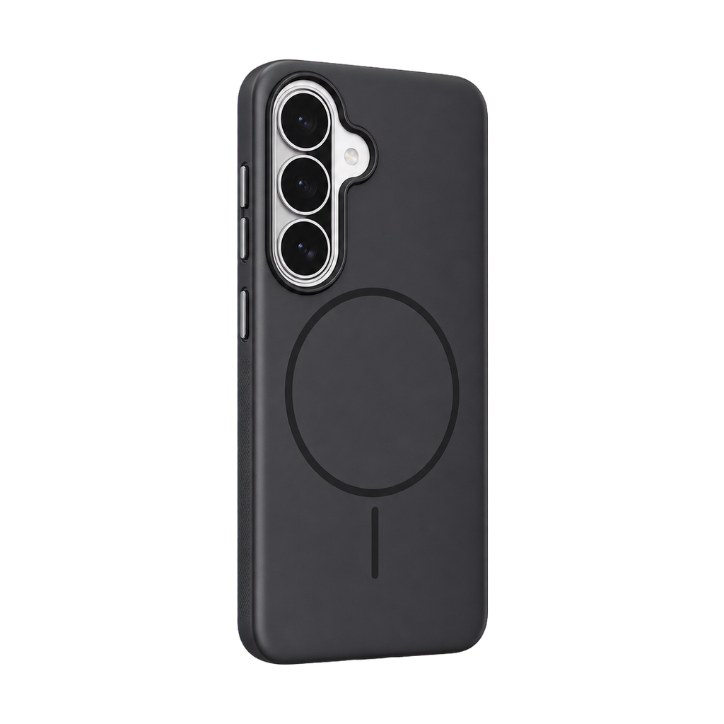 Black Elevate Grip Case for Galaxy S26+ — upright product view