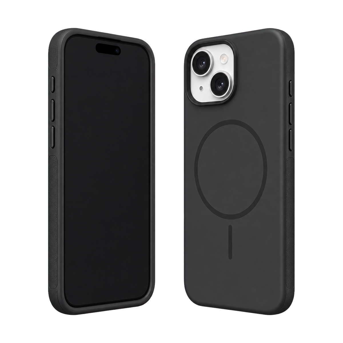 Black Elevate Grip Case for iPhone 15 Plus — main product view