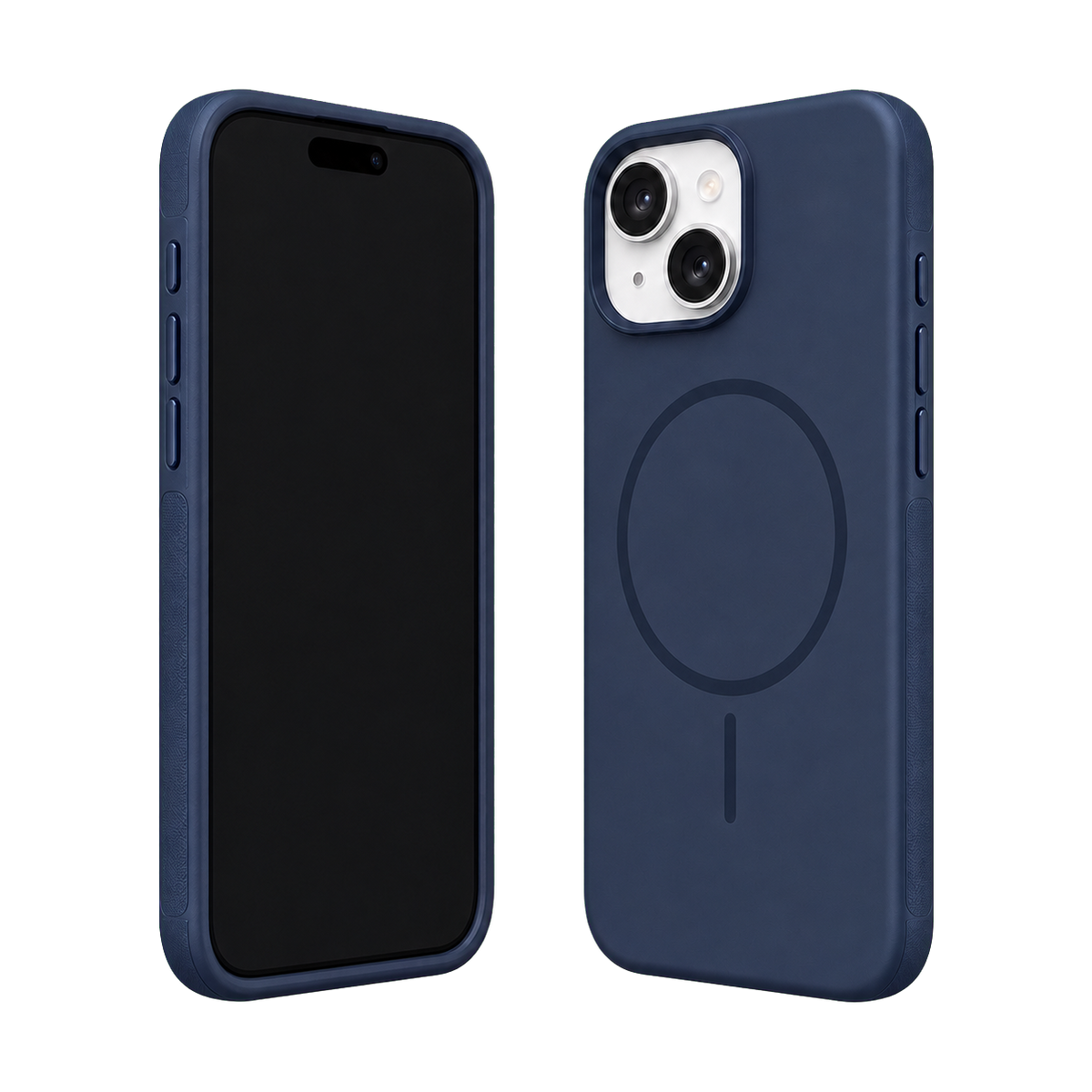 Navy Elevate Grip Case for iPhone 15 Plus — main product view