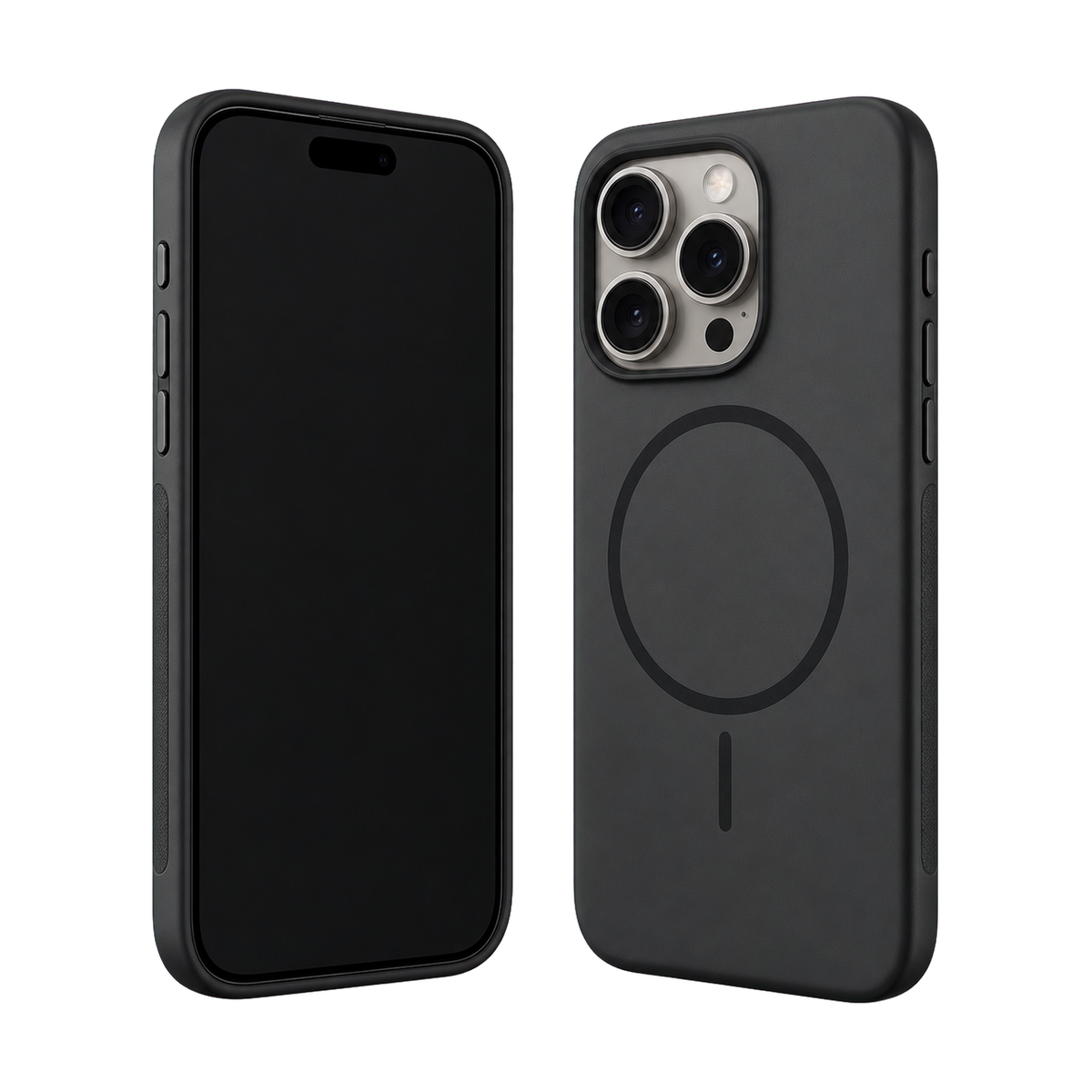 Black Elevate Grip Case for iPhone 15 Pro Max — main product view