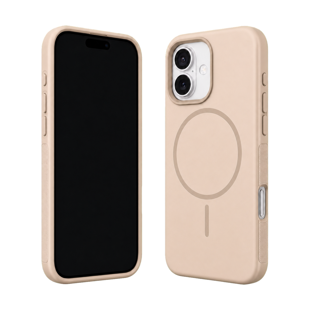 Beige Elevate Grip Case for iPhone 16 Plus — main product view