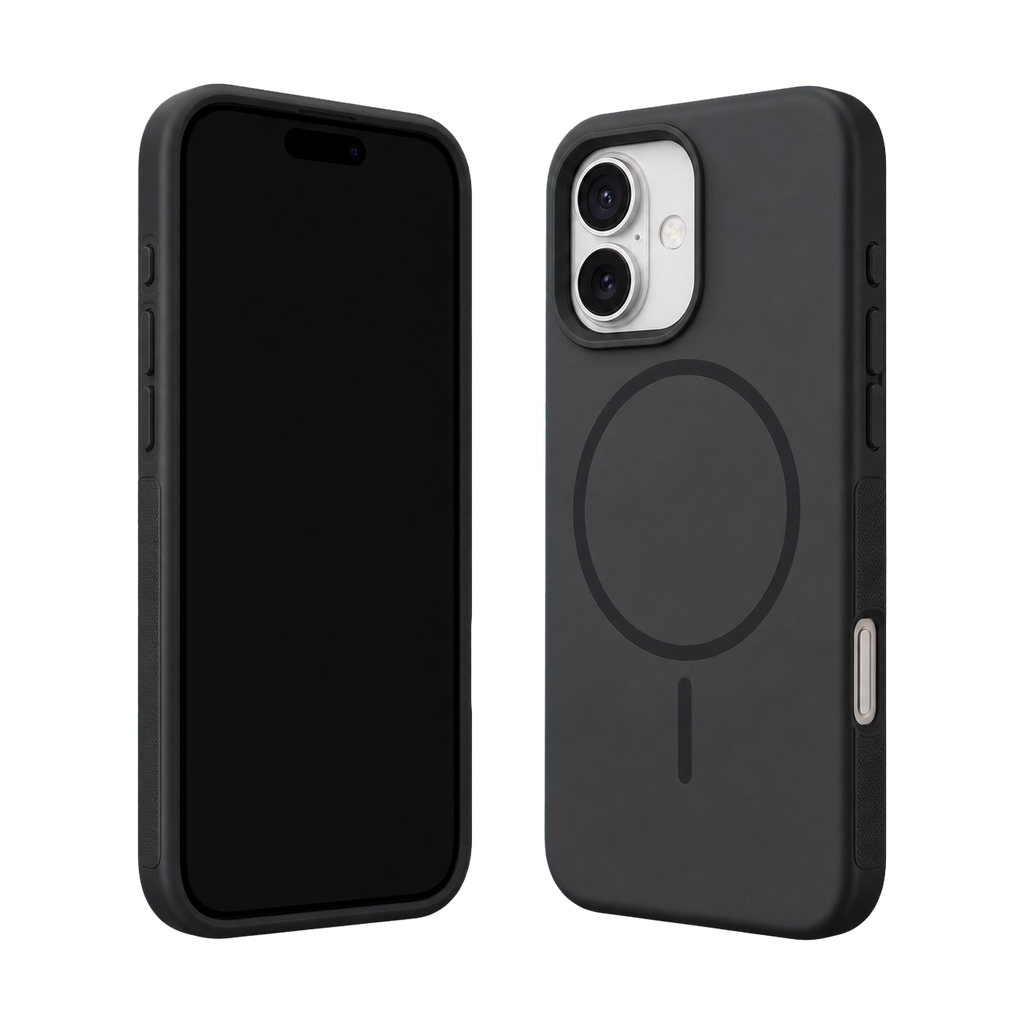 Black Elevate Grip Case for iPhone 16 Plus — main product view