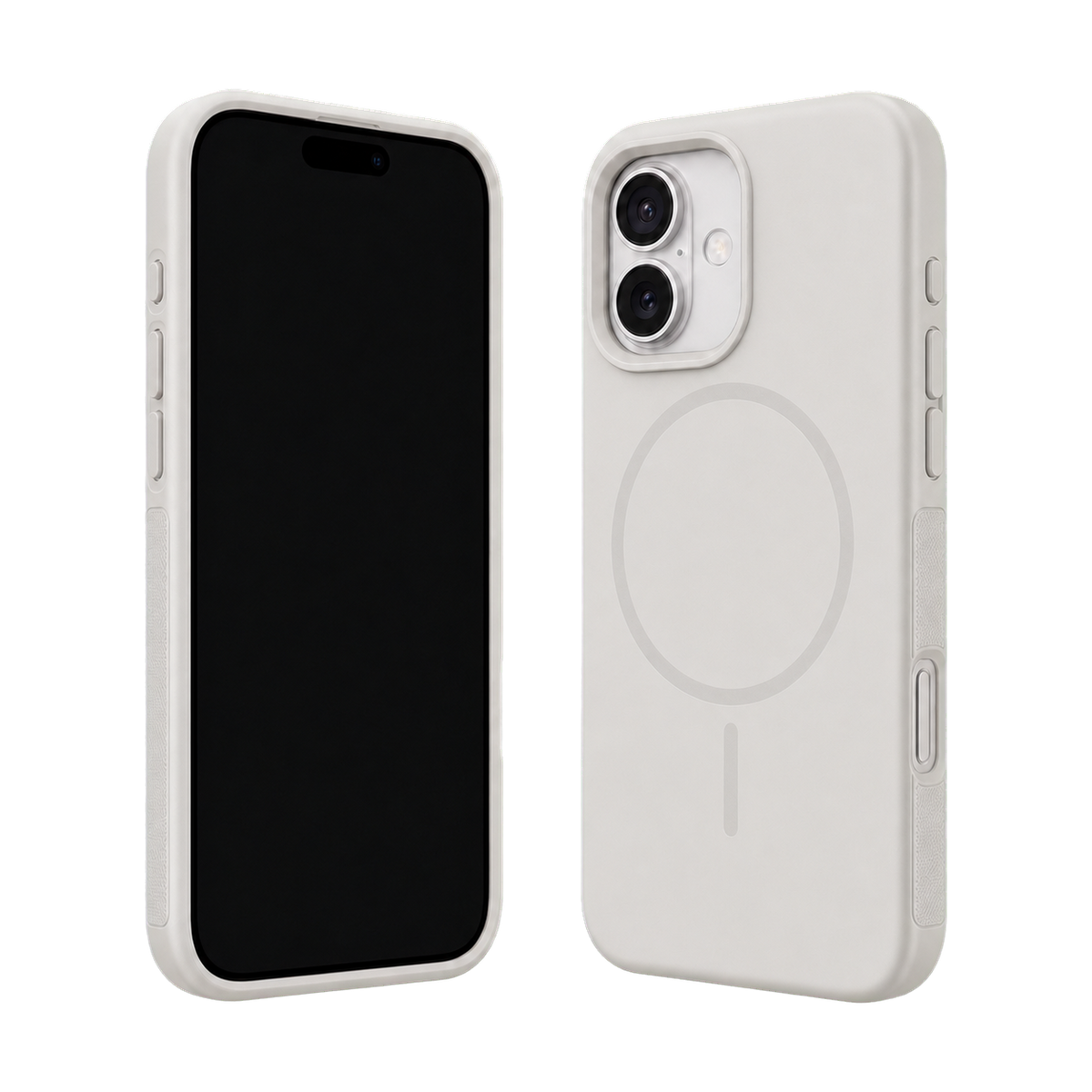 Light Grey Elevate Grip Case for iPhone 16 Plus — main product view