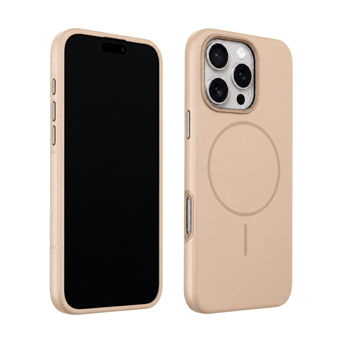 Beige Elevate Grip Case for iPhone 16 Pro Max — main product view
