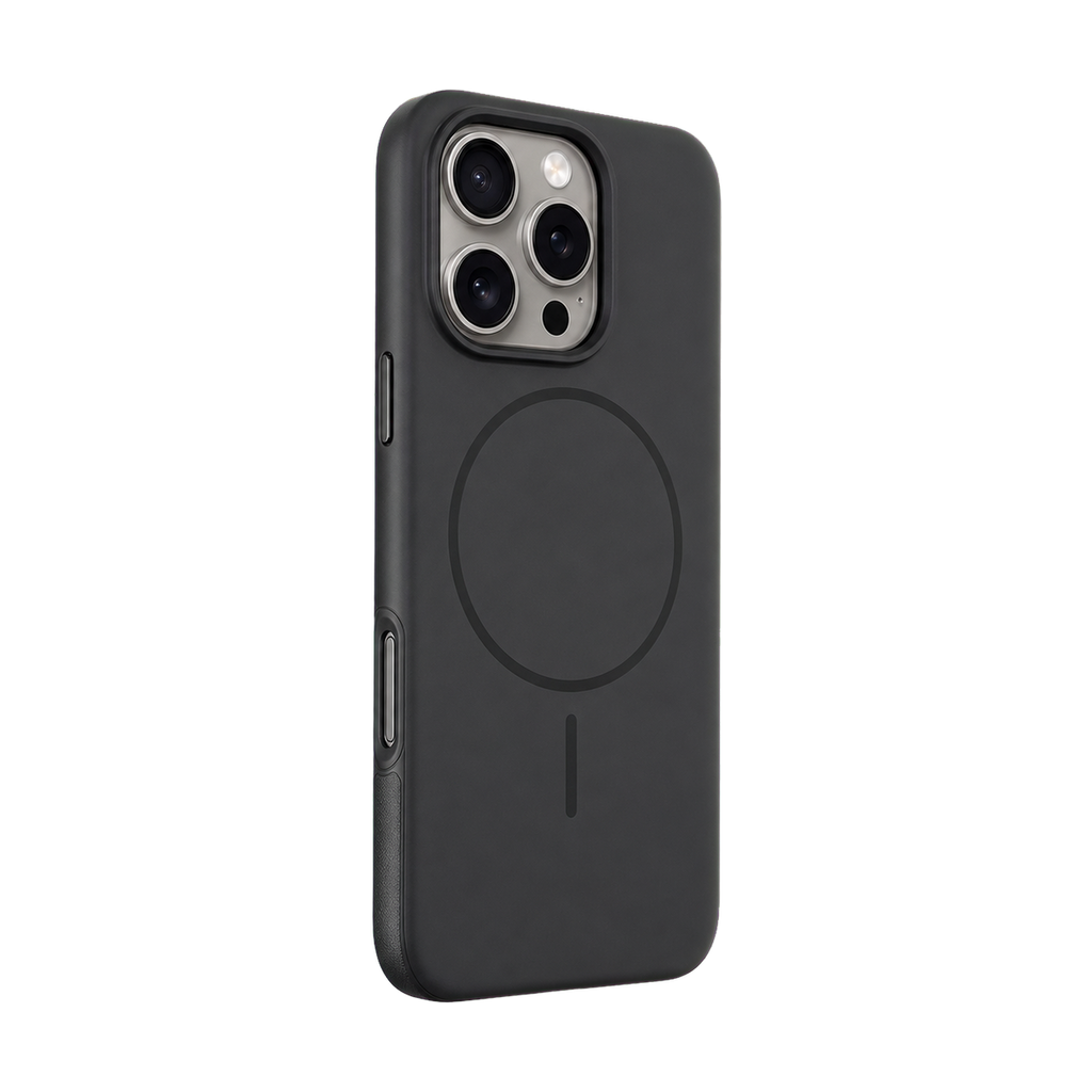 Black Elevate Grip Case for iPhone 16 Pro Max — upright product view