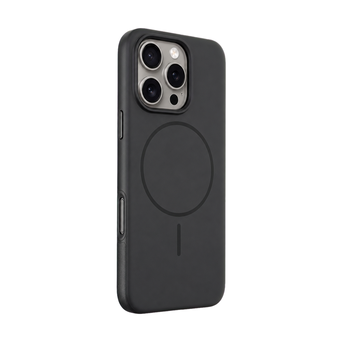 Black Elevate Grip Case for iPhone 16 Pro Max — upright product view