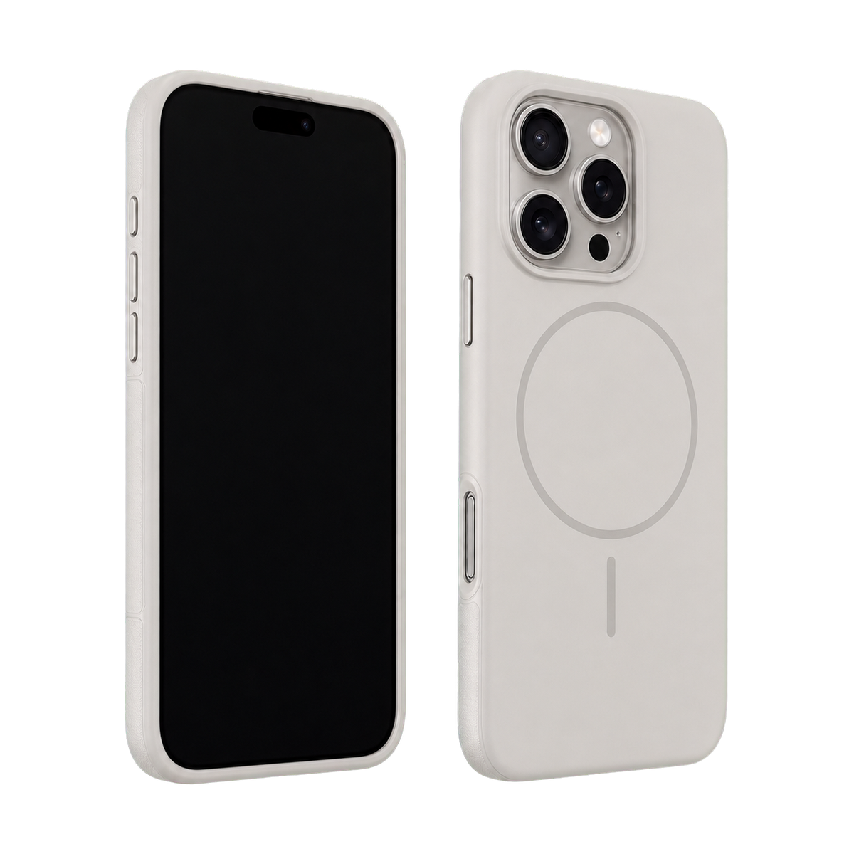 Light Grey Elevate Grip Case for iPhone 16 Pro Max — main product view