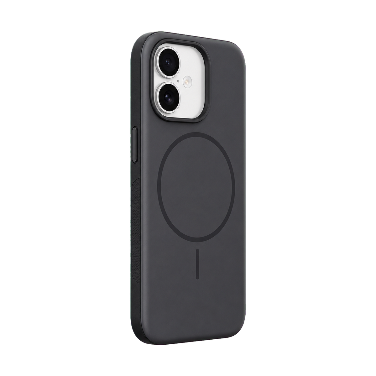 Black Elevate Grip Case for iPhone 17 — upright product view