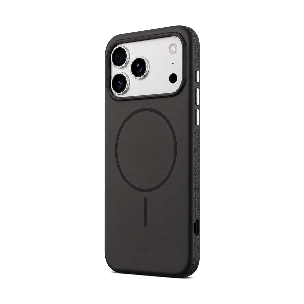 Black Elevate Grip Case for iPhone 17 Pro Max — upright product view