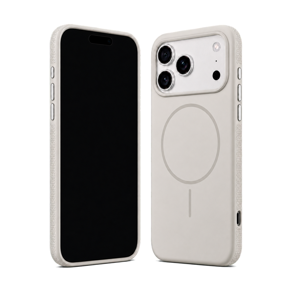 Light Grey Elevate Grip Case for iPhone 17 Pro Max — main product view