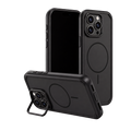 Black Fortress Case for iPhone 16 Pro Max — kickstand product view