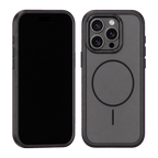 Black Fortress Case for iPhone 16 Pro Max — front and rear views