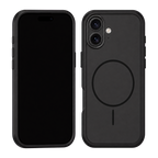 Black Fortress Case for iPhone 17 — front and rear views
