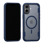 Blue Fortress Case for iPhone 17 — front and rear views