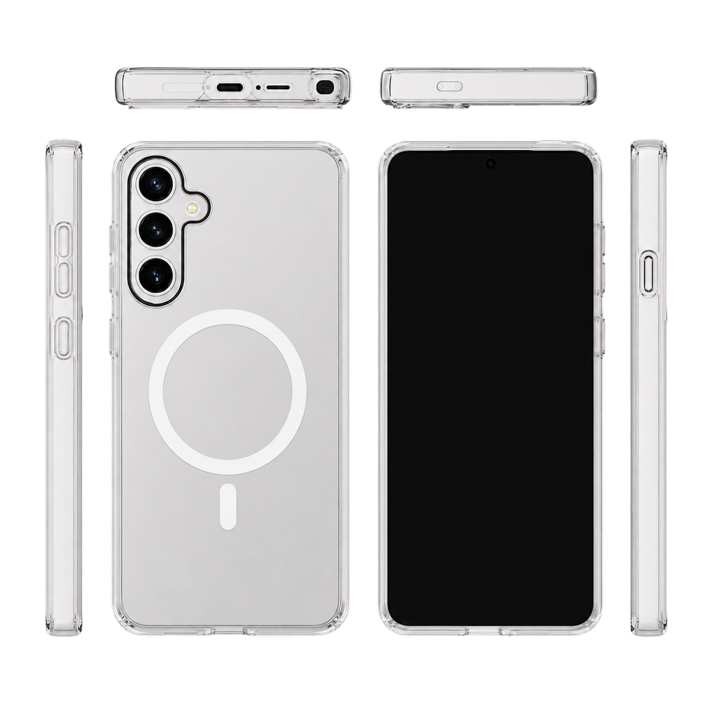 Impact Clear Case for Galaxy S25+ — six-view product overview
