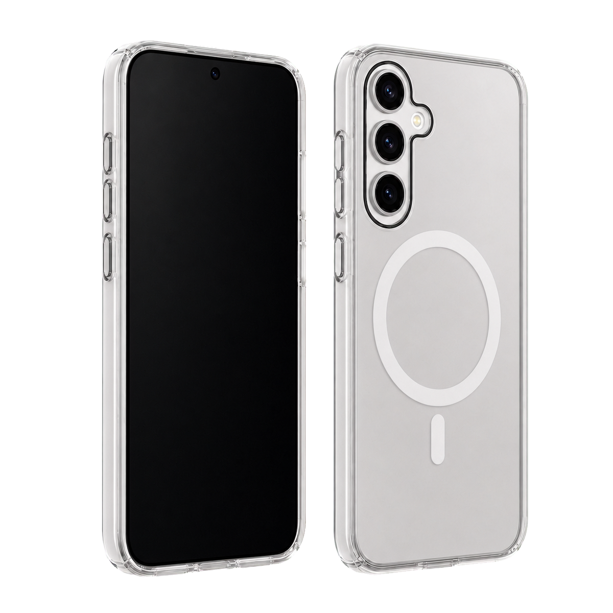 Clear Impact Clear Case for Galaxy S25+ — front and rear product view