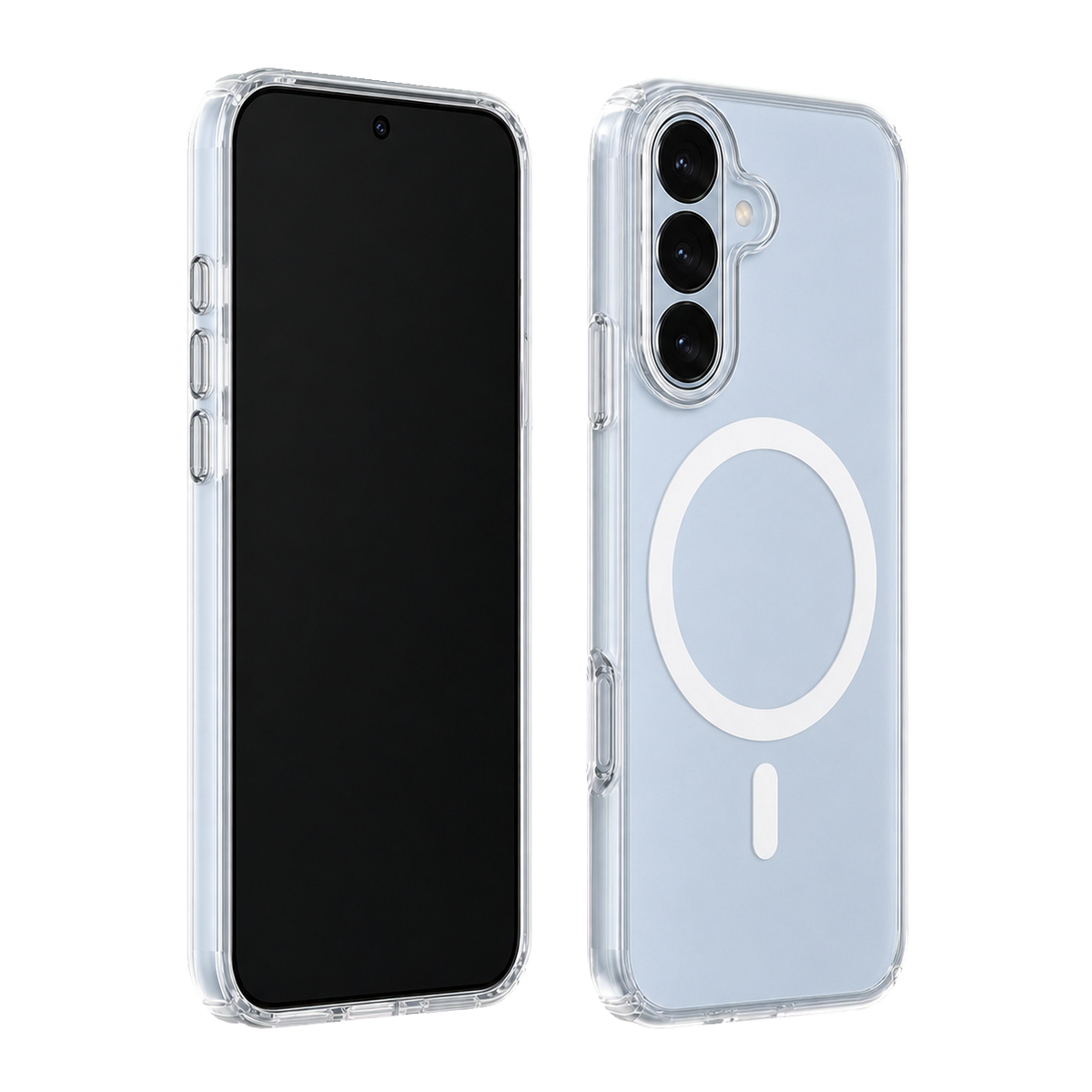 Clear Impact Clear Case for Galaxy S26+ — front and rear product view