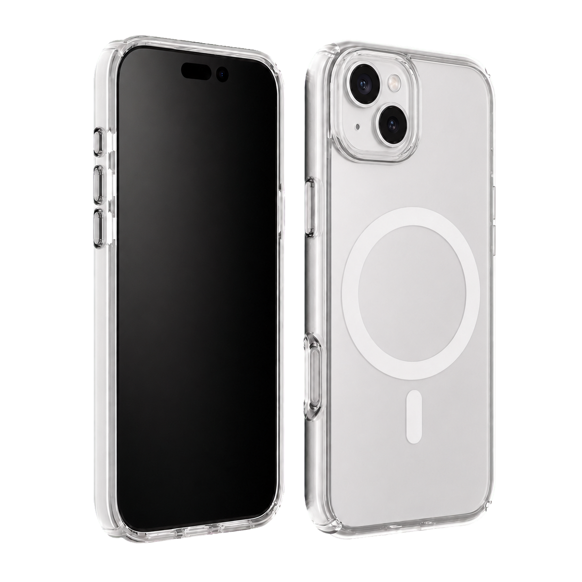 Clear Impact Clear Case for iPhone 15 Plus — front and rear product view