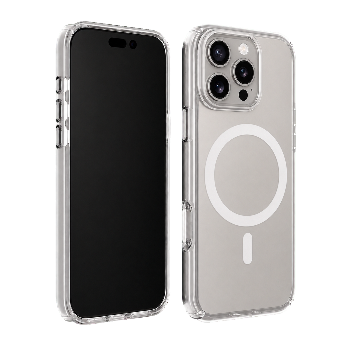 Clear Impact Clear Case for iPhone 15 Pro Max — front and rear product view