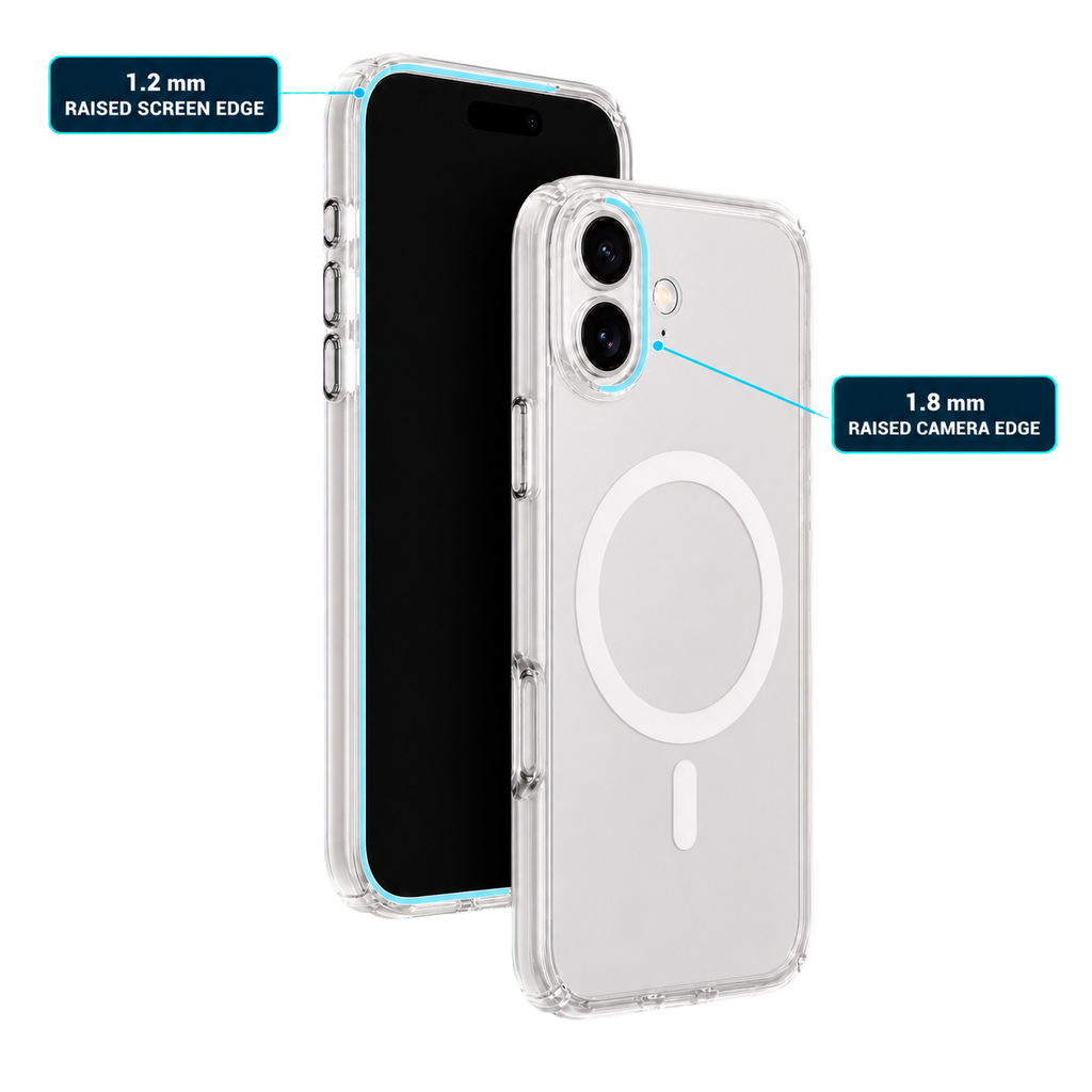 Impact Clear Case for iPhone 17 — raised screen and camera edge protection
