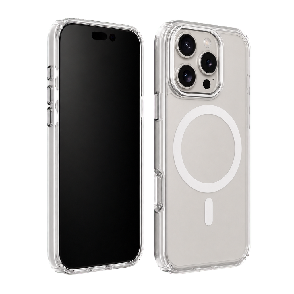 Clear Impact Clear Case for iPhone 16 Pro Max — front and rear product view
