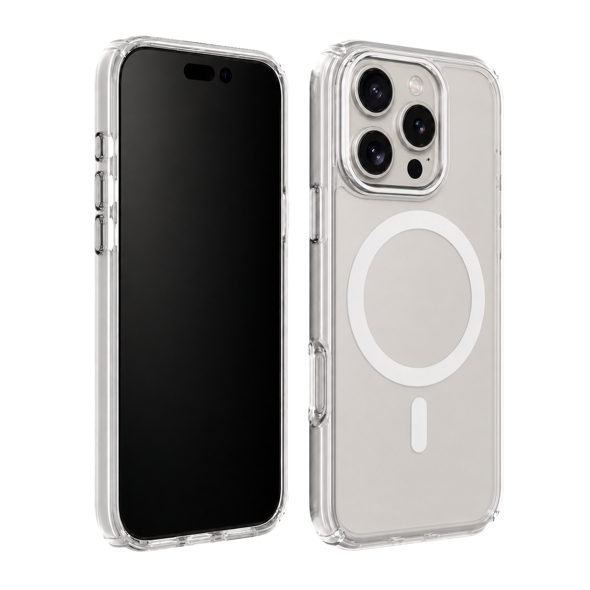 Clear Impact Clear Case for iPhone 16 Pro Max — front and rear product view