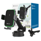 iQuick RX3 15W wireless charging car mount with suction and vent mounts