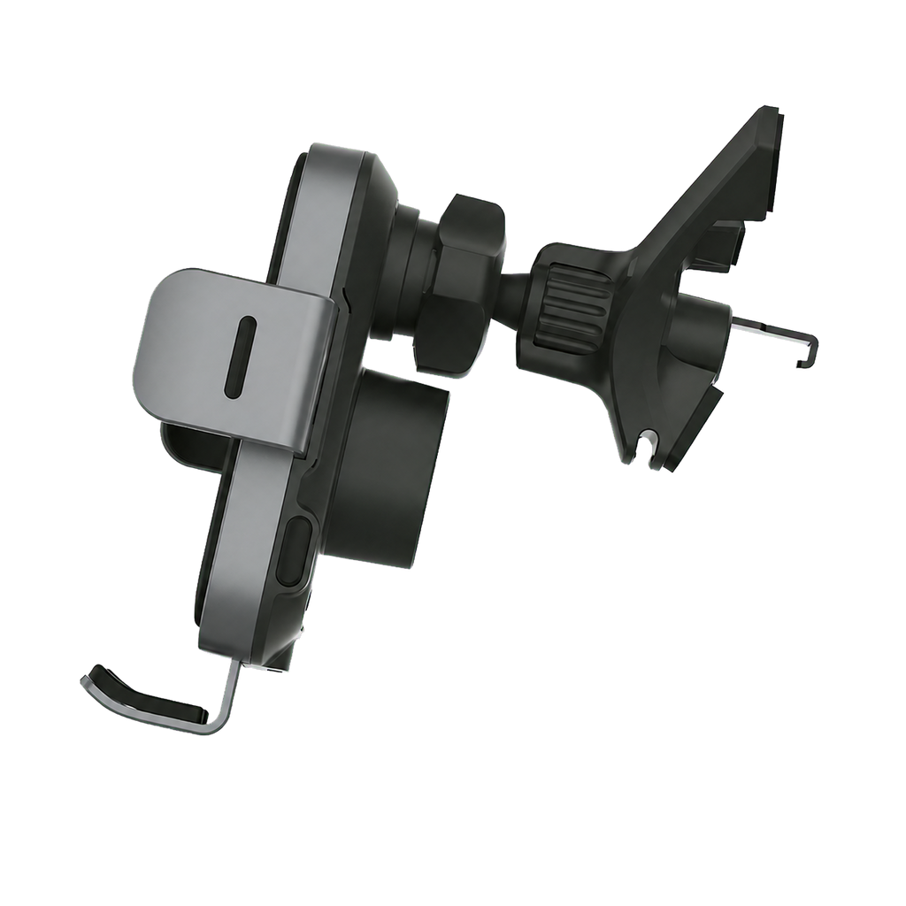 iQuick RX3 wireless charging phone holder air vent mount side view