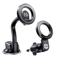 iRoo R105 2-in-1 MagSafe-compatible car phone mount with windscreen and air vent fittings