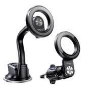 iRoo R105 2-in-1 MagSafe-Compatible Car Phone Mount – Windscreen & Air Vent