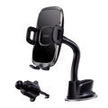 iRoo R10X MaxGrip 2-in-1 clamp car phone mount with windscreen and air vent fittings