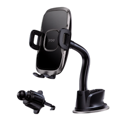 iRoo R10X MaxGrip 2-in-1 Car Phone Mount – Windscreen & Air Vent