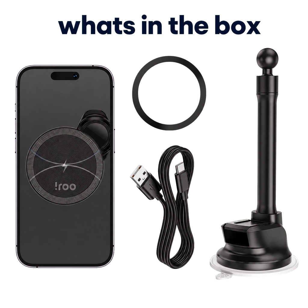 iRoo RW3 15W Wireless Charging 2-in-1 MagSafe Car Mount – product image 3