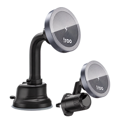 iRoo RW3 15W Wireless Charging 2-in-1 MagSafe-Compatible Car Mount