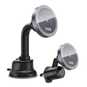 iRoo RW3 15W Wireless Charging 2-in-1 MagSafe-Compatible Car Mount