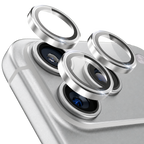 Silver 3 Piece Individual Camera Lens Protector for iPhone 15 Pro / 15 Pro Max — product view